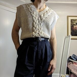 COS Knit Vest in Grey